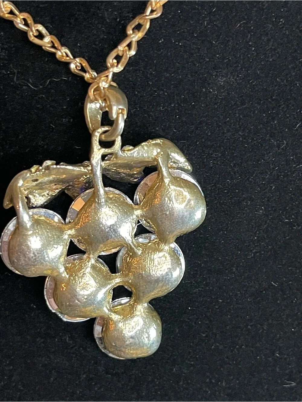 Vintage grape cluster necklace